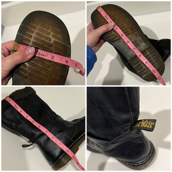 Dr. Martens Brielle Broadway ankle Boots,black, faux fur lining unisex 8L/7M - Picture 16 of 16